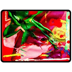 Red Cross 4 Double Sided Fleece Blanket (large)  by bestdesignintheworld