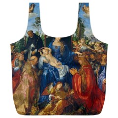 Feast Of The Rosary - Albrecht Dürer Full Print Recycle Bags (l)  by Valentinaart