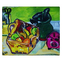 Still Life With A Pigy Bank Double Sided Flano Blanket (small)  by bestdesignintheworld