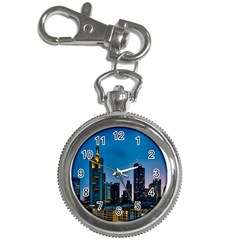 Frankfurt Germany Panorama City Key Chain Watches by Simbadda