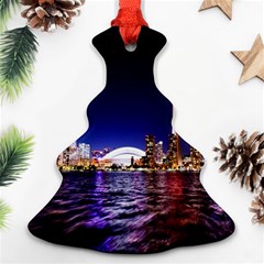 Toronto City Cn Tower Skydome Christmas Tree Ornament (two Sides) by Simbadda