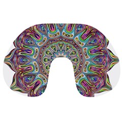 Mandala Decorative Ornamental Travel Neck Pillows by Simbadda