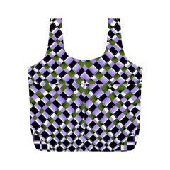Hypnotic Geometric Pattern Full Print Recycle Bags (m)  by dflcprints