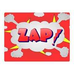 Comic Bubble Popart Cartoon Action Double Sided Flano Blanket (mini)  by Simbadda