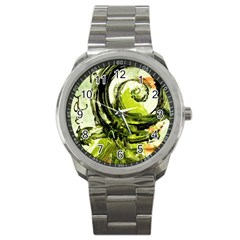 Pagoda Calligraphy 2 Sport Metal Watch by bestdesignintheworld