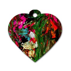 Sunset In A Mountains 1 Dog Tag Heart (two Sides) by bestdesignintheworld
