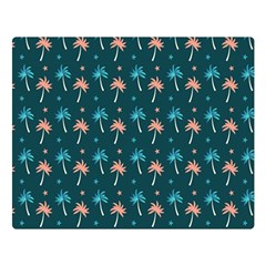 Summer Palms Pattern Double Sided Flano Blanket (large)  by TastefulDesigns