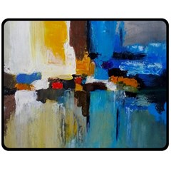 Abstract Fleece Blanket (medium)  by consciouslyliving