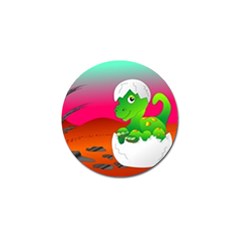 Dinosaur Dino Baby Dino Lizard Golf Ball Marker (4 Pack) by Nexatart