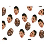 Crying Kim Kardashian Double Sided Flano Blanket (Large)  Blanket Back