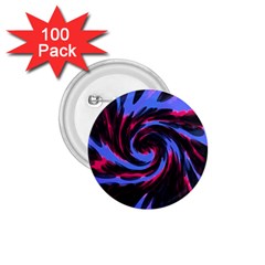 Swirl Black Blue Pink 1 75  Buttons (100 Pack)  by BrightVibesDesign