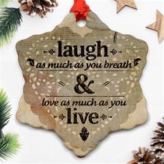 Motivational Calligraphy Grunge Ornament (snowflake) by Sapixe