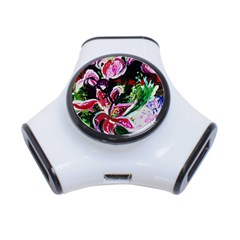 Lilac And Lillies 3 3-port Usb Hub by bestdesignintheworld