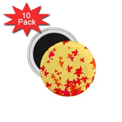 Leaves Autumn Maple Drop Listopad 1 75  Magnets (10 Pack)  by Sapixe