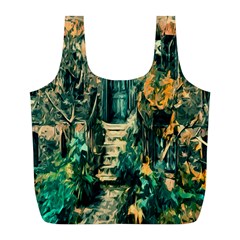 Porch Door Stairs House Full Print Recycle Bags (l)  by Sapixe