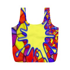 Embroidery Dab Color Spray Full Print Recycle Bags (m)  by Sapixe