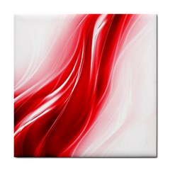 Flame Red Fractal Energy Fiery Tile Coasters by Sapixe