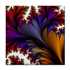 Flora Entwine Fractals Flowers Tile Coasters by Sapixe