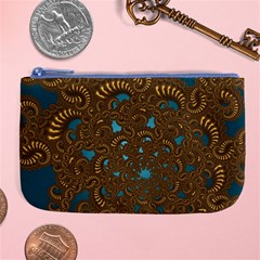 Fractal Abstract Pattern Large Coin Purse by Sapixe