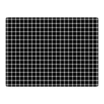 Black and white optical illusion dots and lines Double Sided Flano Blanket (Mini)  35 x27  Blanket Front