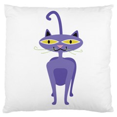 Cat Clipart Animal Cartoon Pet Large Cushion Case (one Side) by Sapixe