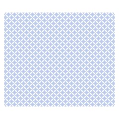 Alice Blue Hearts In An English Country Garden Double Sided Flano Blanket (small)  by PodArtist