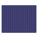 Subtle Textures USA Flag Blue Mattress Ticking Pattern Double Sided Flano Blanket (Large)  Blanket Back
