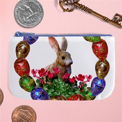 Easter Eggs Rabbit Celebration Large Coin Purse by Sapixe