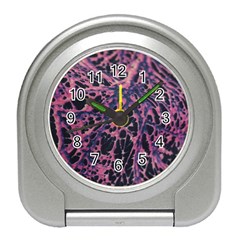 Fabric Textile Texture Macro Photo Travel Alarm Clocks by Sapixe