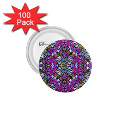 Multicolored Floral Collage Pattern 7200 1 75  Buttons (100 Pack)  by dflcprints