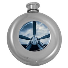 Propeller - Sky Challenger Round Hip Flask (5 Oz) by FunnyCow