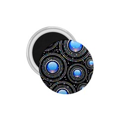 Background Abstract Glossy Blue 1 75  Magnets by Nexatart