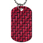 Fabric Pattern Desktop Textile Dog Tag (Two Sides) Front