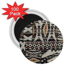 Fabric Textile Abstract Pattern 2 25  Magnets (100 Pack)  by Nexatart