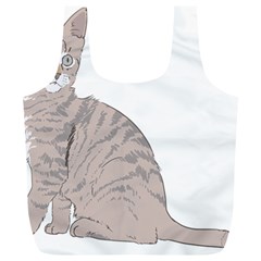 Kitten Cat Drawing Line Art Line Full Print Recycle Bags (l)  by Sapixe