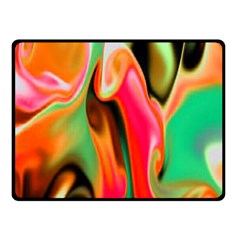 Catch The Waves Smoky Red Orange Haze  Fleece Blanket (small) by flipstylezfashionsLLC