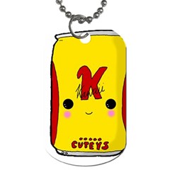 Kawaii Cute Tennants Lager Can Dog Tag (two Sides) by CuteKawaii1982
