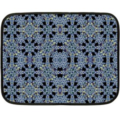 Oriental Ornate Pattern Double Sided Fleece Blanket (mini)  by dflcprints