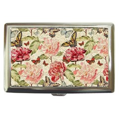 Watercolor Vintage Flowers Butterflies Lace 1 Cigarette Money Cases by EDDArt