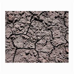 Earth  Dark Soil With Cracks Small Glasses Cloth (2-side) by FunnyCow