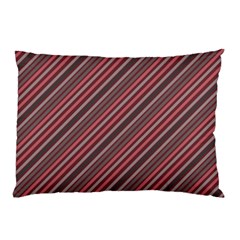 Brownish Diagonal Lines Pillow Case by snowwhitegirl