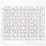 Pink Hats Rectangular Jigsaw Puzzl Front