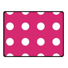 Pink Dot Double Sided Fleece Blanket (small)  by snowwhitegirl