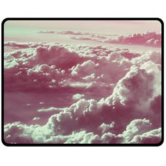 In The Clouds Pink Fleece Blanket (medium)  by snowwhitegirl