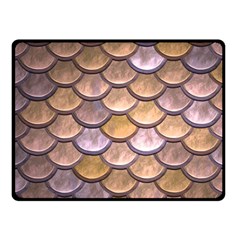 Copper Mermaid Scale Fleece Blanket (small) by snowwhitegirl