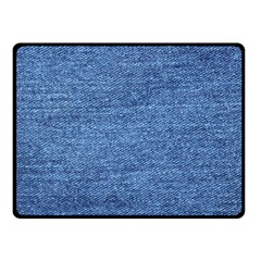 Blue Denim Fleece Blanket (small) by snowwhitegirl