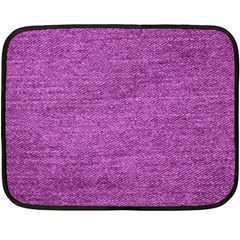 Purple Denim Fleece Blanket (mini) by snowwhitegirl