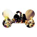 Old Halloween Photo Dog Tag Bone (One Side) Front