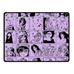 Lilac Yearbook 2 Double Sided Fleece Blanket (small)  by snowwhitegirl