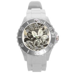 Flowers 1776382 1280 Round Plastic Sport Watch (l) by vintage2030